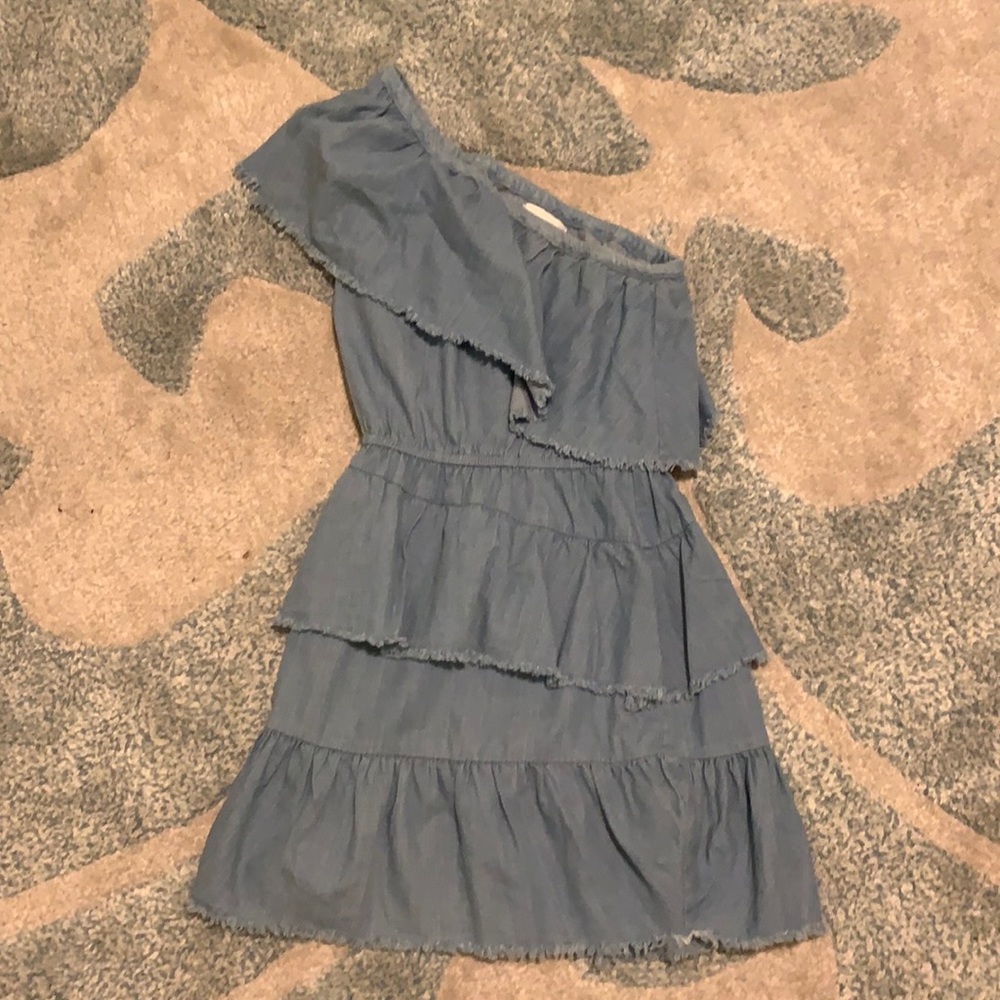 blue mini dress